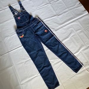 Jordache Girls' Darkwash Denim Overalls